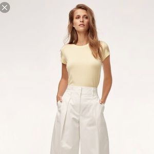 Aritzia Babaton yellow T-shirt